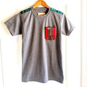 Jaspe Maya Moderno Guatemala One Pocket Cotton T-Shirt